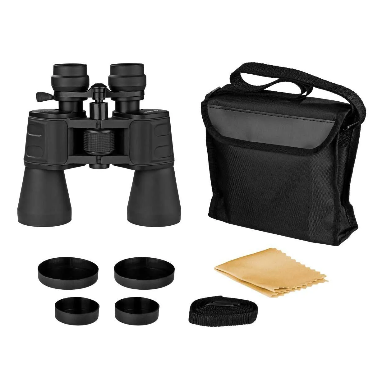 10x50 Compact Black Binocular with a Travel Case