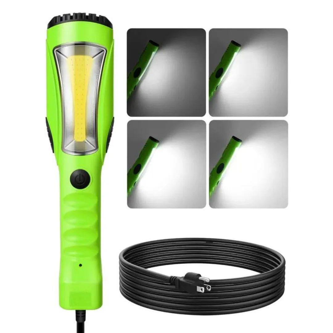 15ft 2000LM COB LED Work Light with Cord 16 Gauge SJTW-HCWL01B