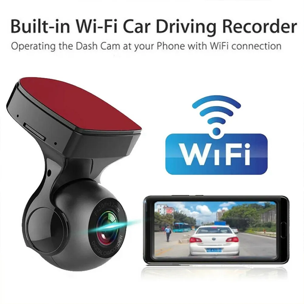 170 Degree Wifi Car  Driving  Recorder Hd 1080p Wide-angle Super
