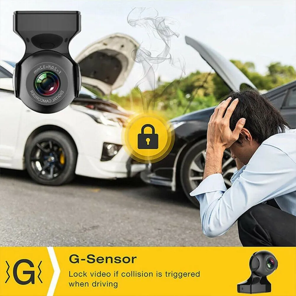 170 Degree Wifi Car  Driving  Recorder Hd 1080p Wide-angle Super