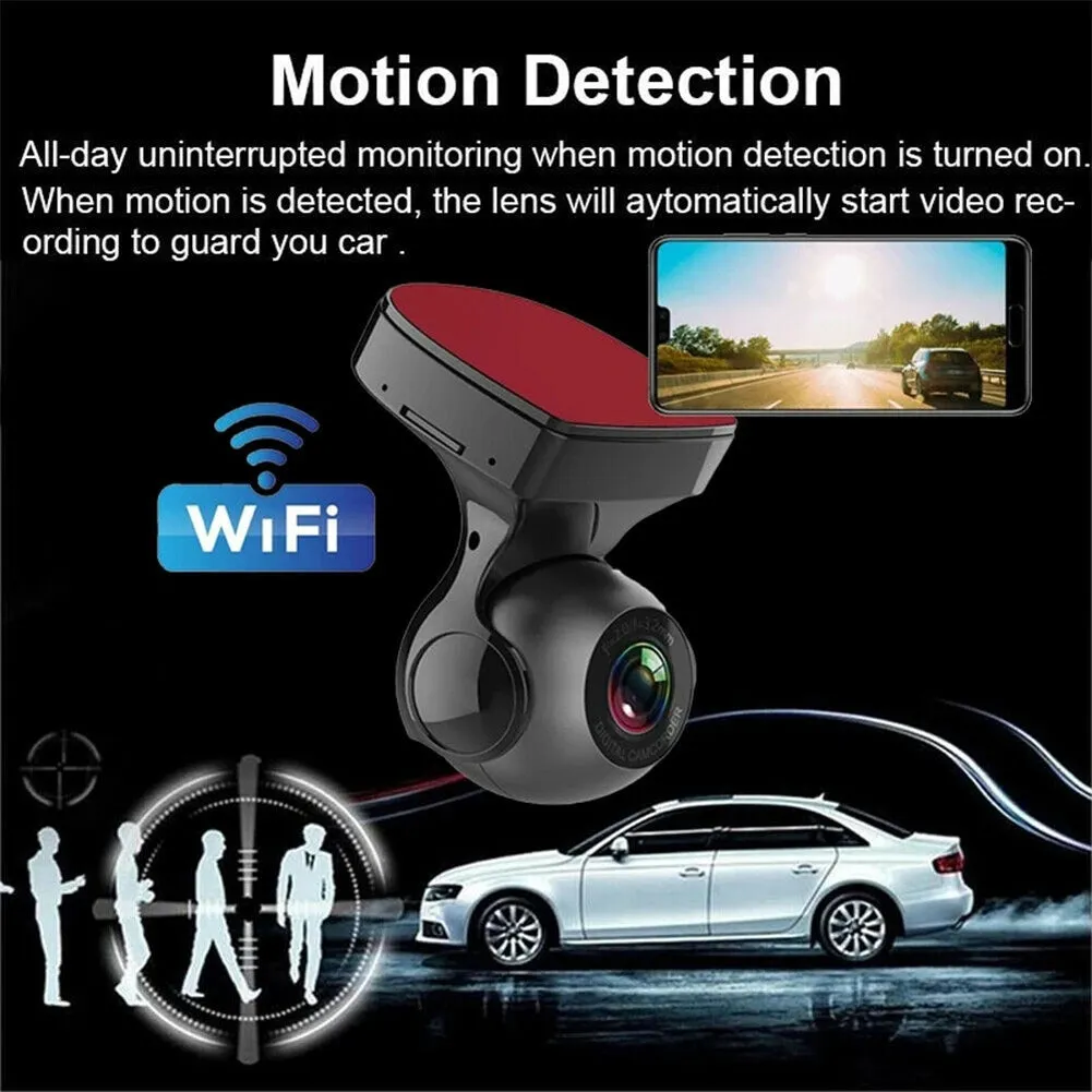 170 Degree Wifi Car  Driving  Recorder Hd 1080p Wide-angle Super