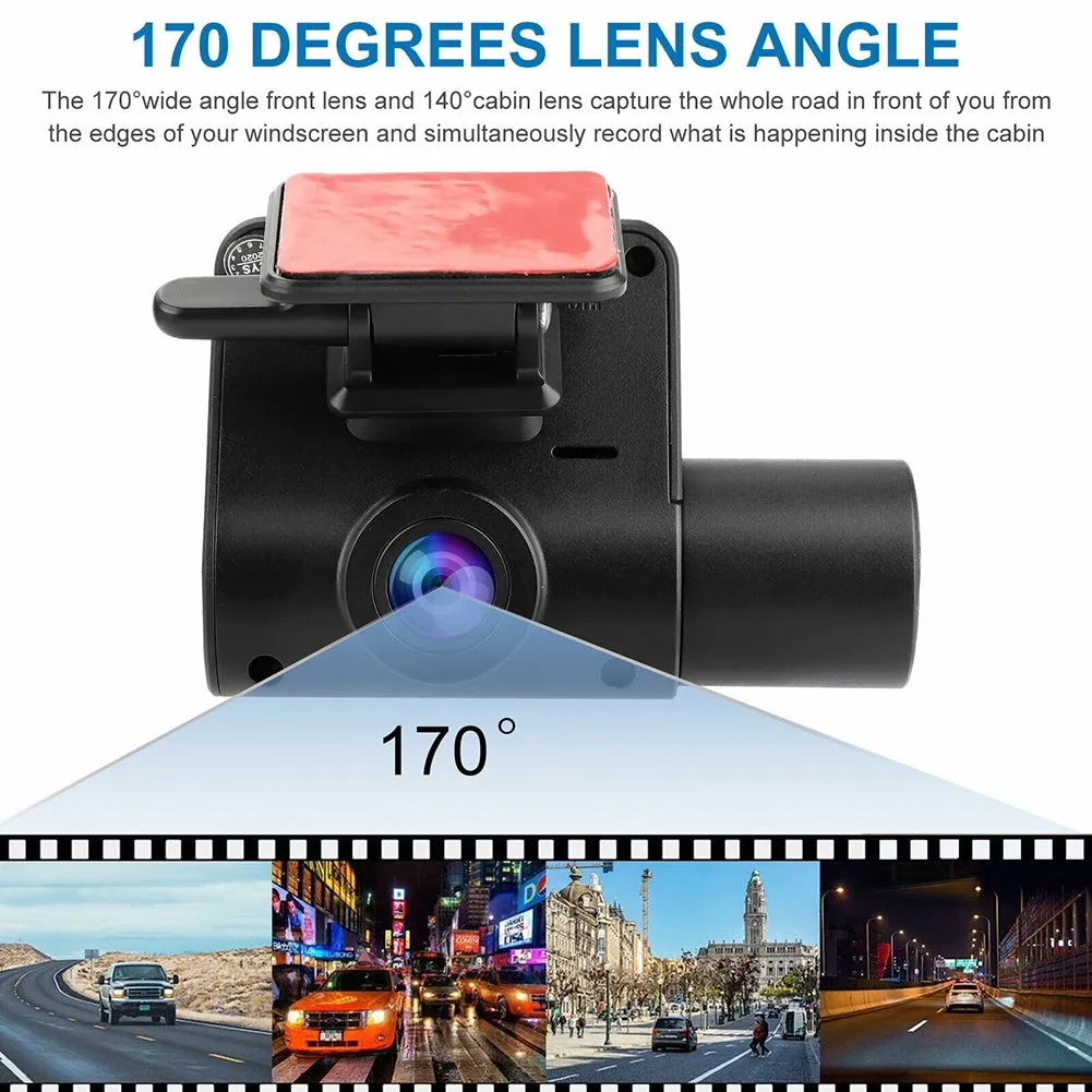 2-inch Dual-lens Driving Recorder 1080P Front Car Night Vision