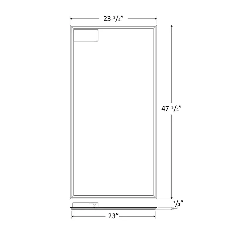 2 x 4 Foot LED Grid Frame Light, 8100 Lumen Max, Selectable Wattage and CCT, 120-277V