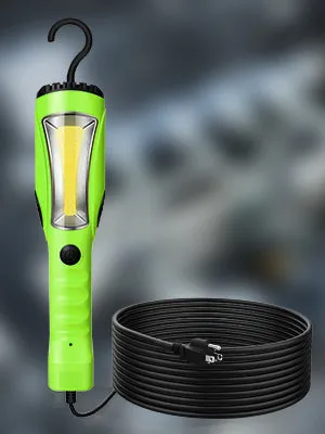 25ft 2000LM COB LED Work Light with Cord 16 Gauge SJTW-HCWL02B