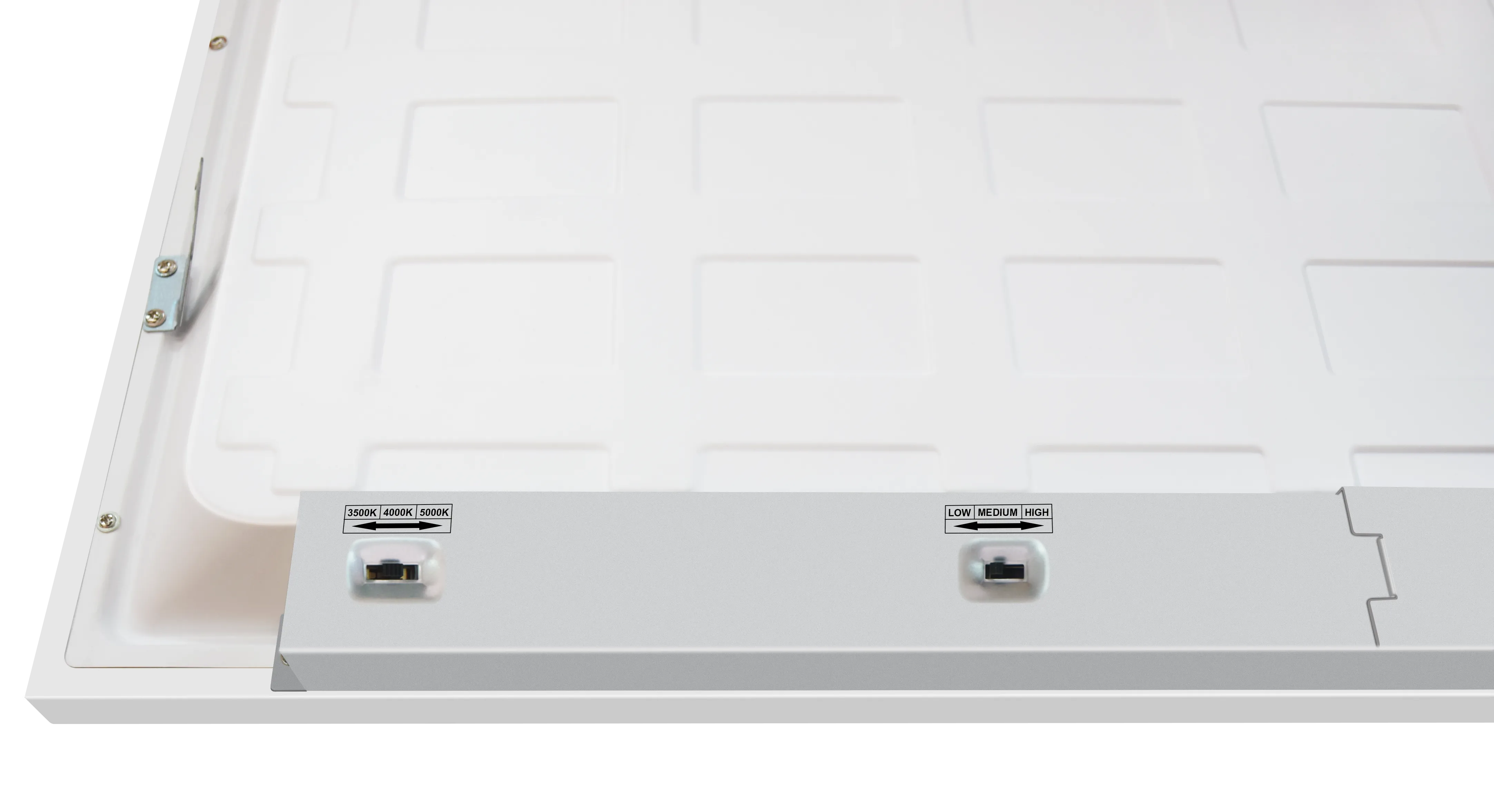 2x2 Back-Lit LED Designer Panel, 3850 Lumen Max, Wattage and CCT Selectable, Emergency Backup Option, 120-277V