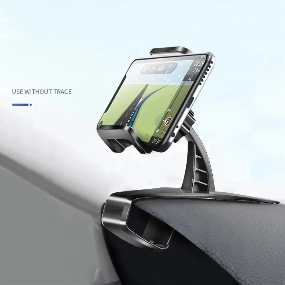 3 in 1 Car GPS Smartphone Holder: Dashboard / Visor Clamp   AC Grid Clip for Asus ZenFone Zoom S - Black