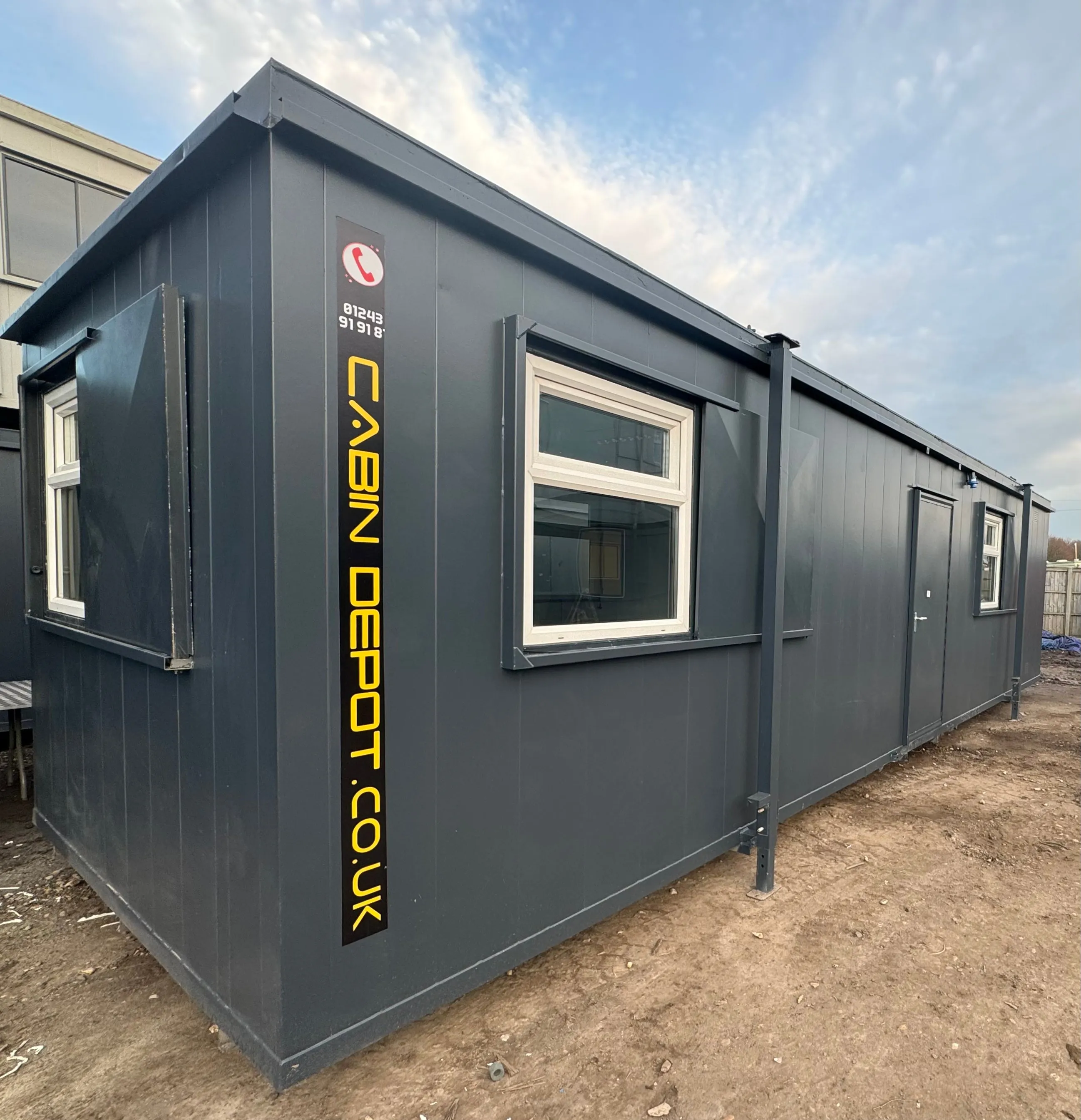 32ft Cabin | Open Plan Office / Canteen | Anti-Vandal Cabin | Portable Building | No 1075