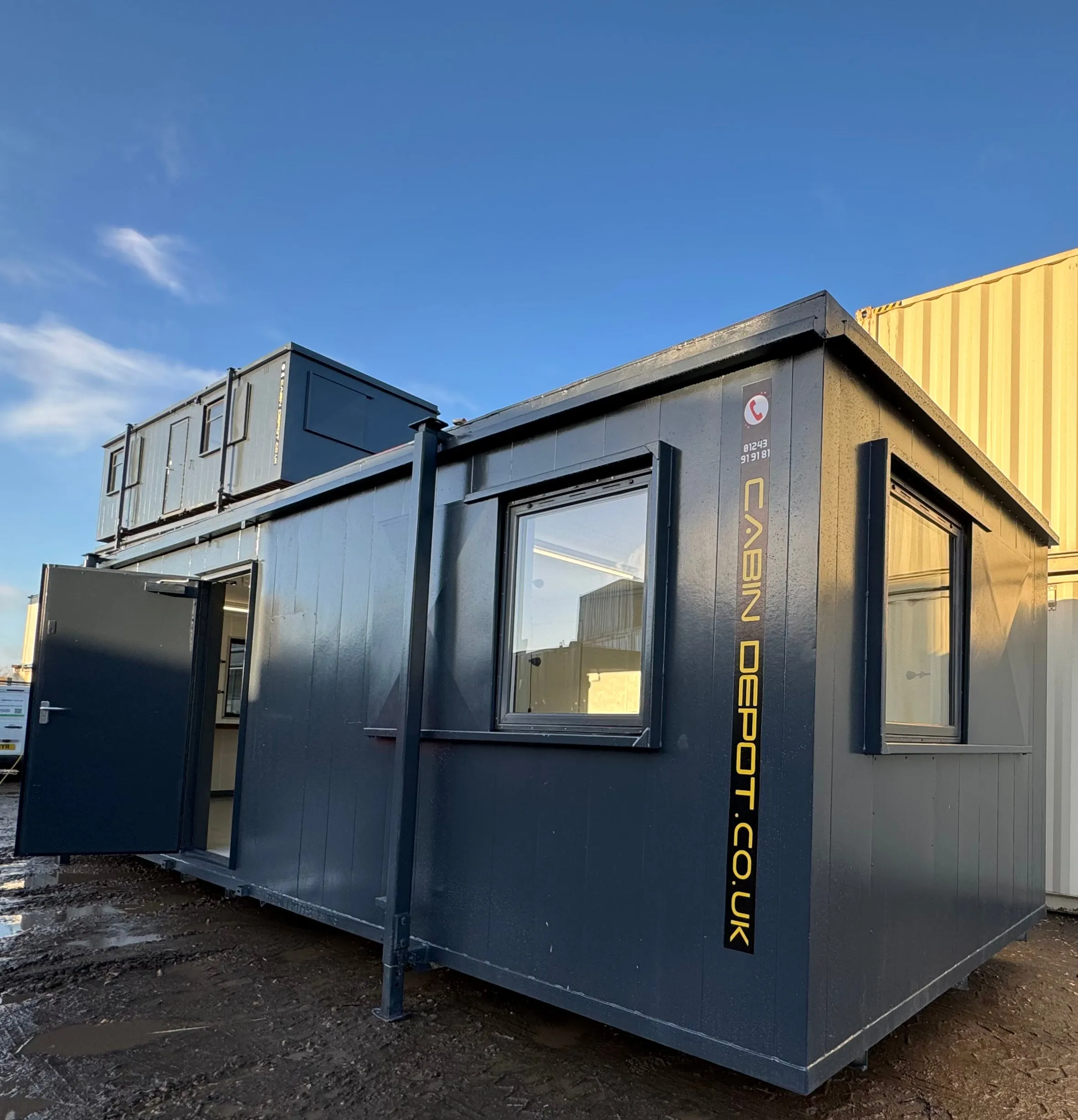 32x10ft Cabin | Office / Canteen | Anti-Vandal Cabin | Site Accommodation | kitchenette | No 975
