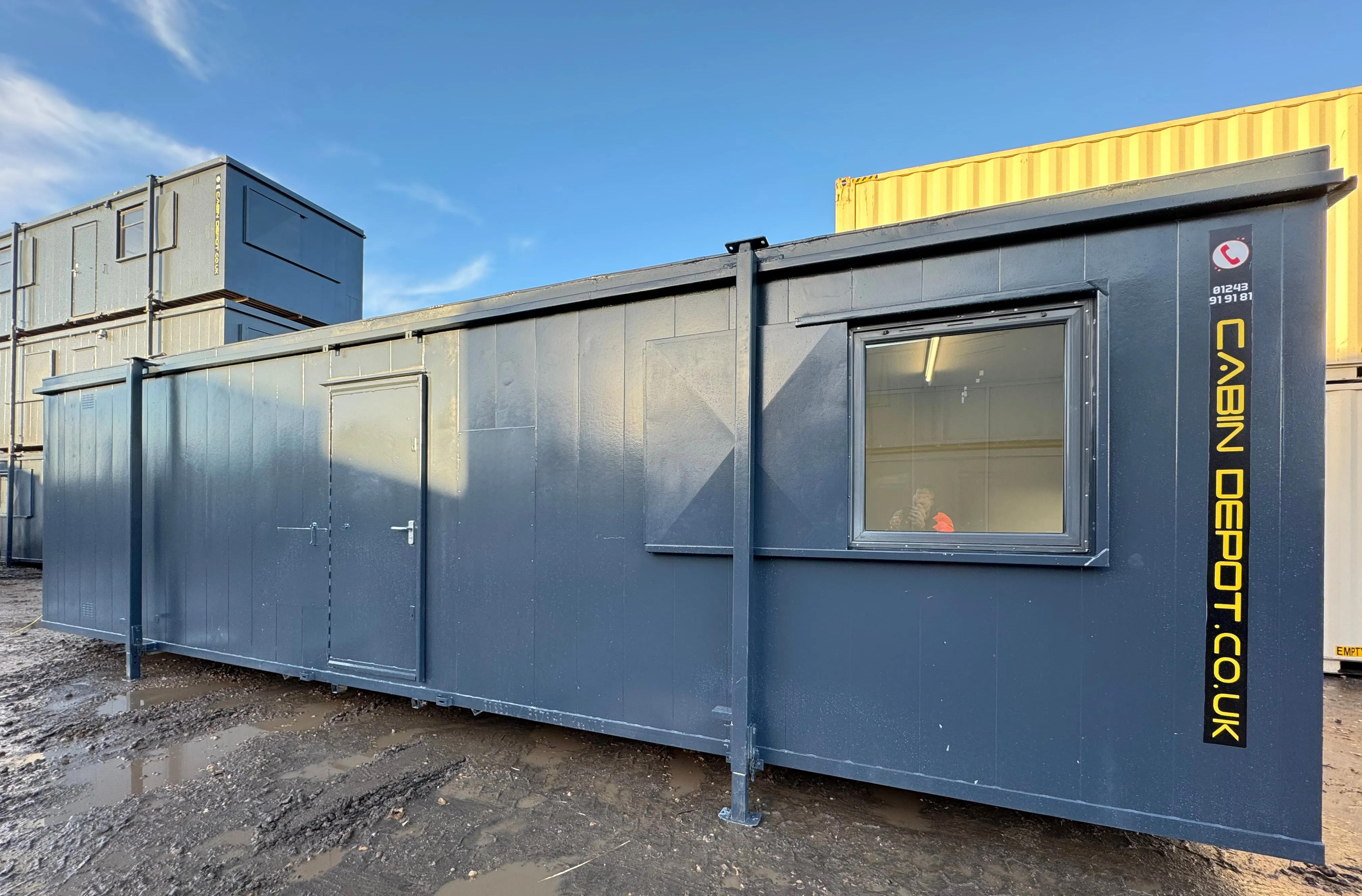 32x10ft Cabin | Office / Canteen | Anti-Vandal Cabin | Site Accommodation | kitchenette | No 975