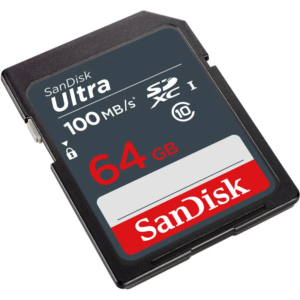 3x SanDisk 64GB Ultra SDXC UHS-I Memory Card   Memory Card Holder