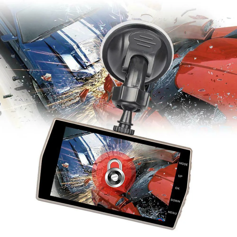 4.0-inch Hd Screen Wide-angle Lens 6E Car Dash Cam 1080p Night