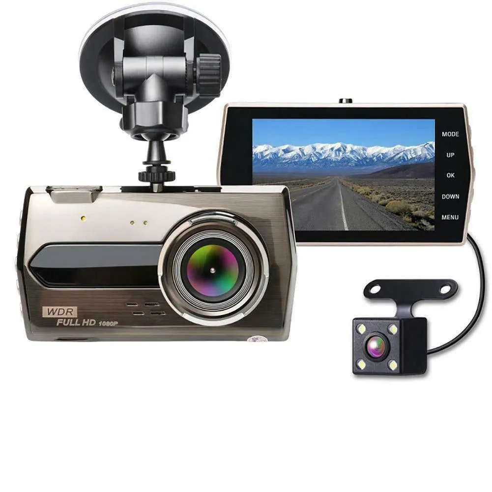 4.0-inch Hd Screen Wide-angle Lens 6E Car Dash Cam 1080p Night