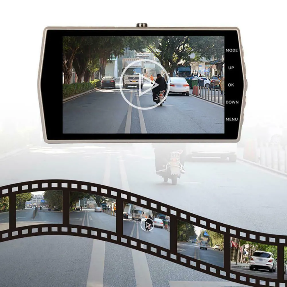 4.0-inch Hd Screen Wide-angle Lens 6E Car Dash Cam 1080p Night