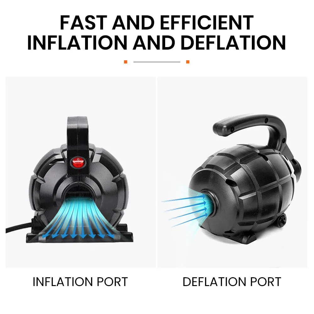 600W Electric Air Pump with 4 Nozzles, Portable Inflator - Proflex