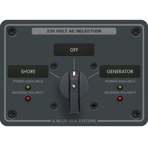 AC Rotary Switch Panel 30 Ampere 2 positions   OFF, 2 Pole