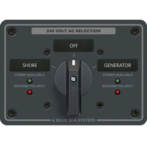 AC Rotary Switch Panel 65 Ampere 2 positions   OFF, 3 Pole