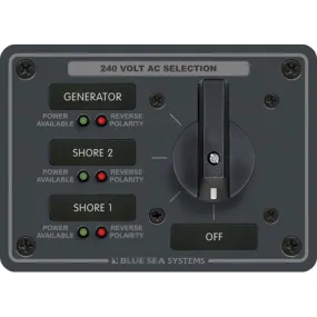 AC Rotary Switch Panel 65 Ampere 3 positions   OFF, 3 Pole