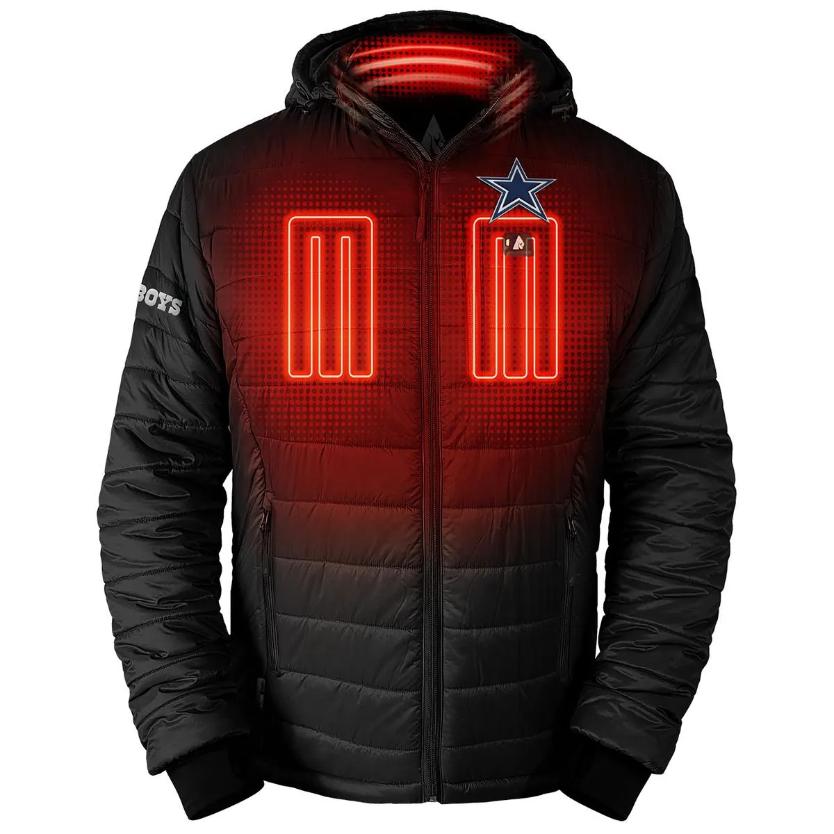 ActionHeat Dallas Cowboys 5V Men's Puffer Battery Heated Jacket