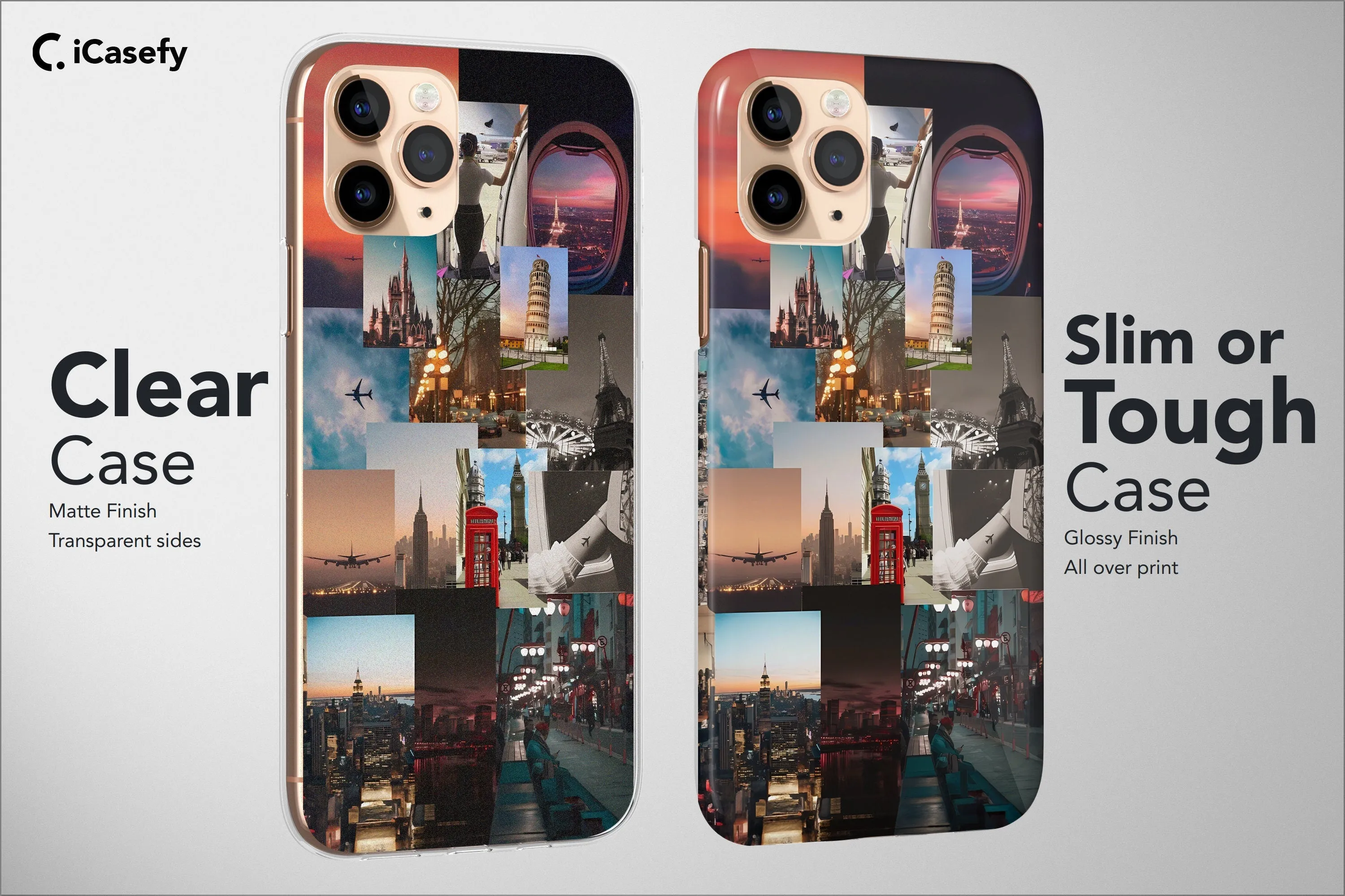 Adventure Travel Phone Case Travelling Collage Cover