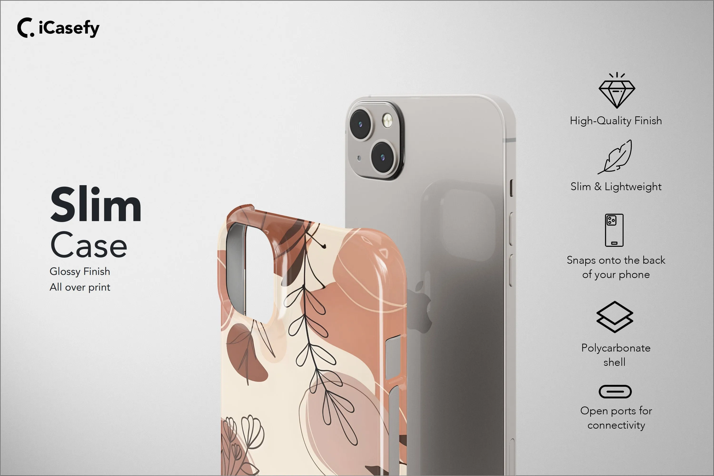 Aesthetic Boho Phone Case Abstract Cover