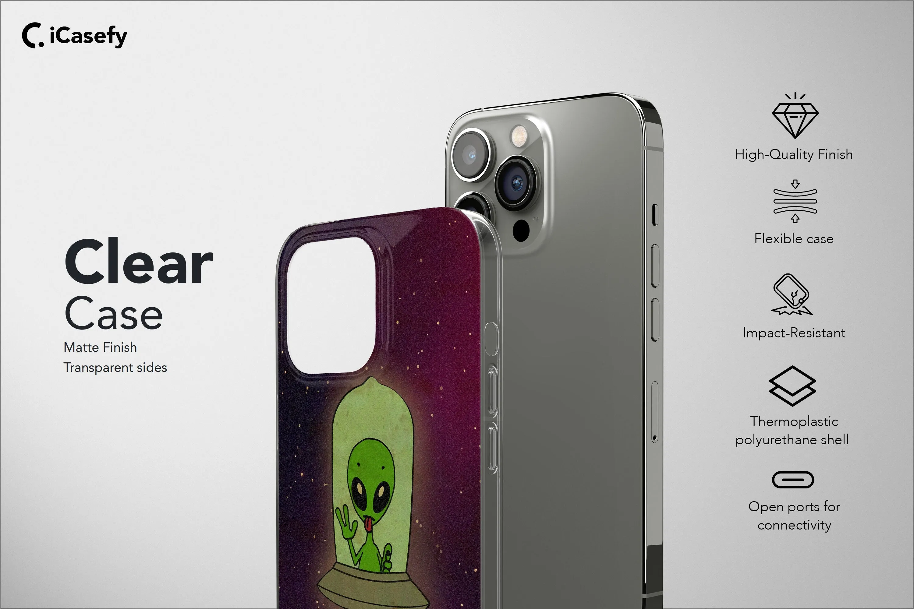 Alien Phone Case Aesthetic Collage Space Green Cover