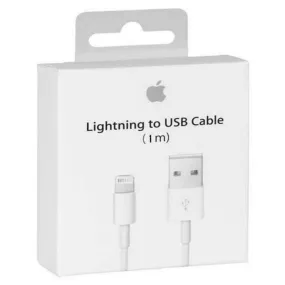 Apple iPhone 8 Plus Lightning To Usb Charge and Data Sync Lightning Cable 1M White