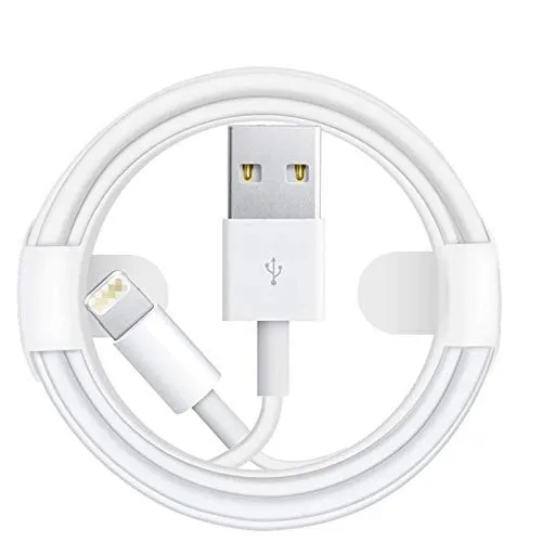 Apple iPhone 8G Mobile Charger With Lightning To Usb Charge and Data Sync Lightning Cable 1M White