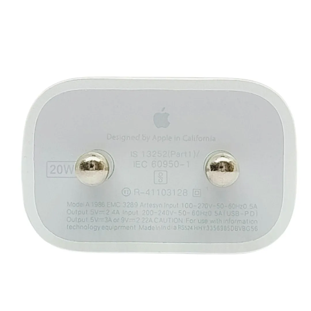 Apple iPhone SE New Model 20W USB‑C Power Adapter With USB-C to Lightning Charge Cable