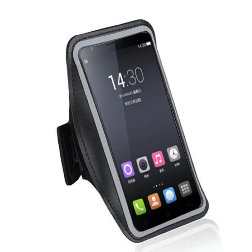Armband Professional Cover Neoprene Waterproof Wraparound Sport with Buckle for Motorola Moto One Zoom (2019) - Black