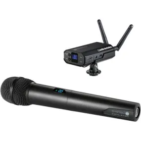 Audio-Technica ATW-1702 System 10 - Camera-Mount Digital Wireless Microphone System With Handheld Mic