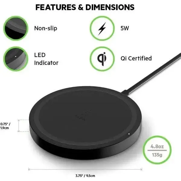 Belkin Boost Up Qi Wireless Charging Pad - 5W