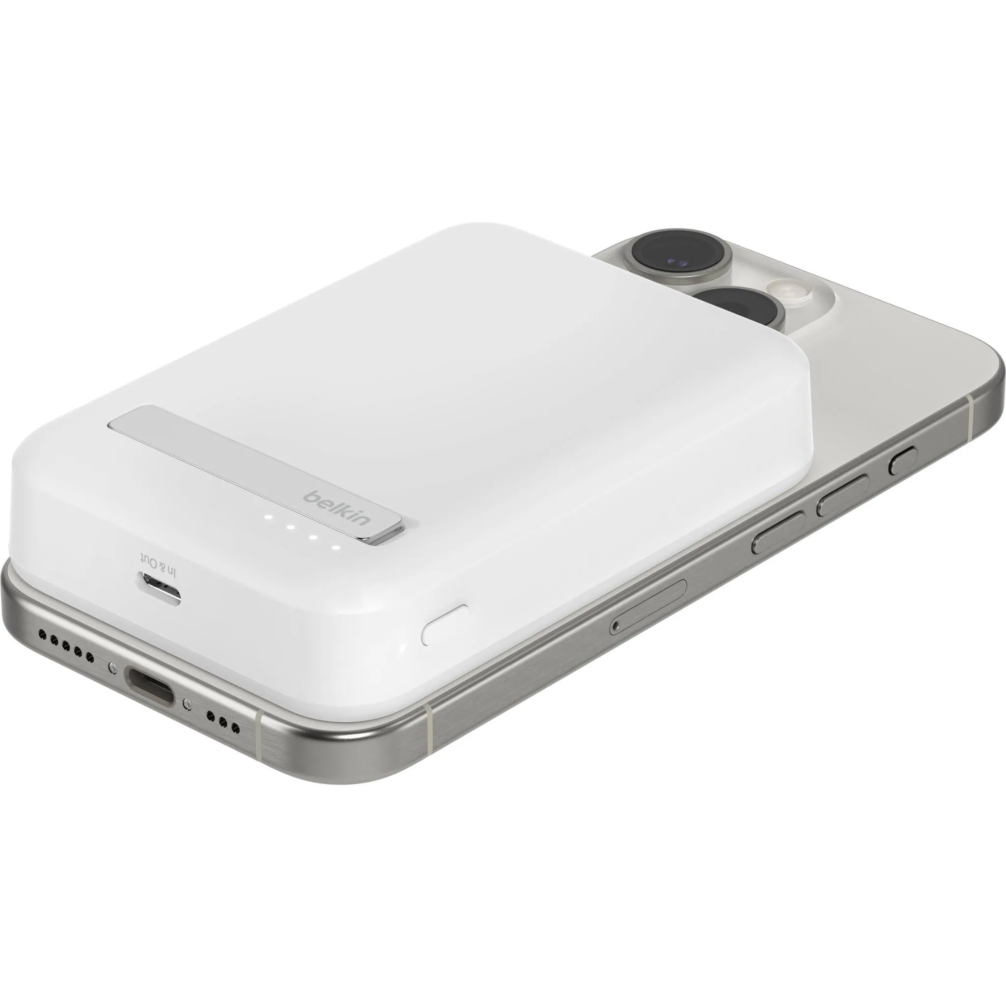 Belkin BoostCharge Pro Magnetic 10K Qi2 15W Power Bank (White)
