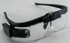 Binocular magnifier like spectacles   light