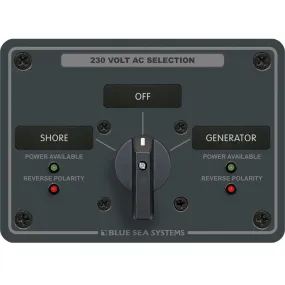 Blue Sea 8359 AC Rotary Switch Panel 30 Ampere 2 Positions   OFF, 2 Pole