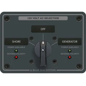 Blue Sea 8367 AC Rotary Switch Panel 30 Ampere 2 Positions   OFF, 2 Pole [8367]