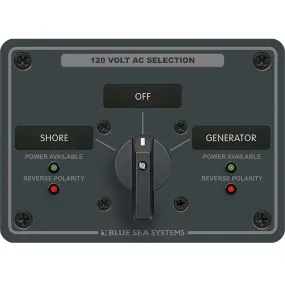 Blue Sea 8367 AC Rotary Switch Panel 30 Ampere 2 Positions   OFF, 2 Pole [8367]