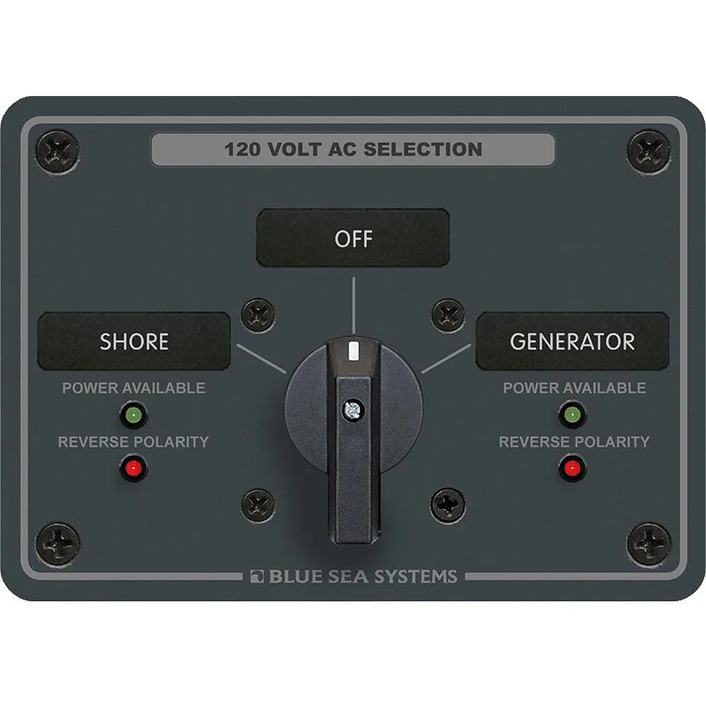 Blue Sea 8367 AC Rotary Switch Panel 30 Ampere 2 Positions   OFF, 2 Pole [8367]