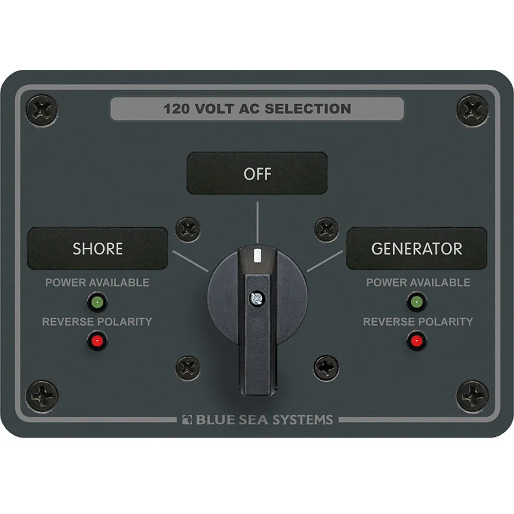 Blue Sea 8367 AC Rotary Switch Panel 30 Ampere 2 Positions   OFF, 2 Pole [8367]