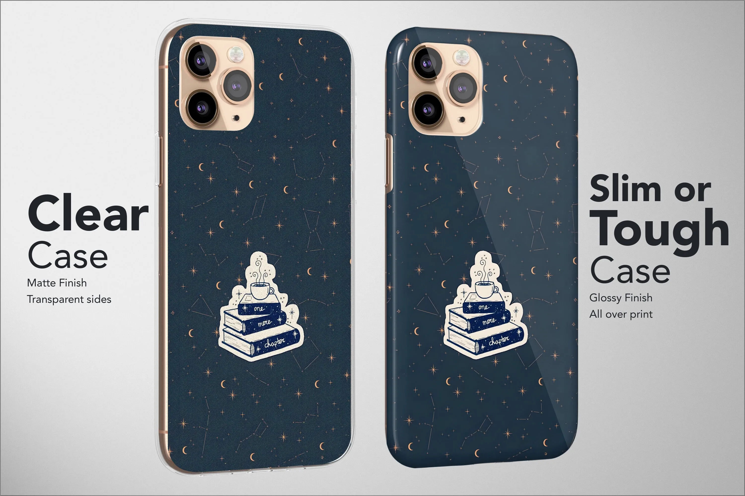 Book Lover Phone Case Bookish Aesthetic Celestial Cover
