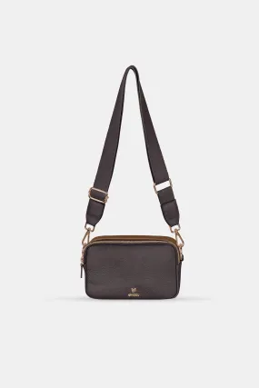 Camera Leather Bag - Brown Cappuccino