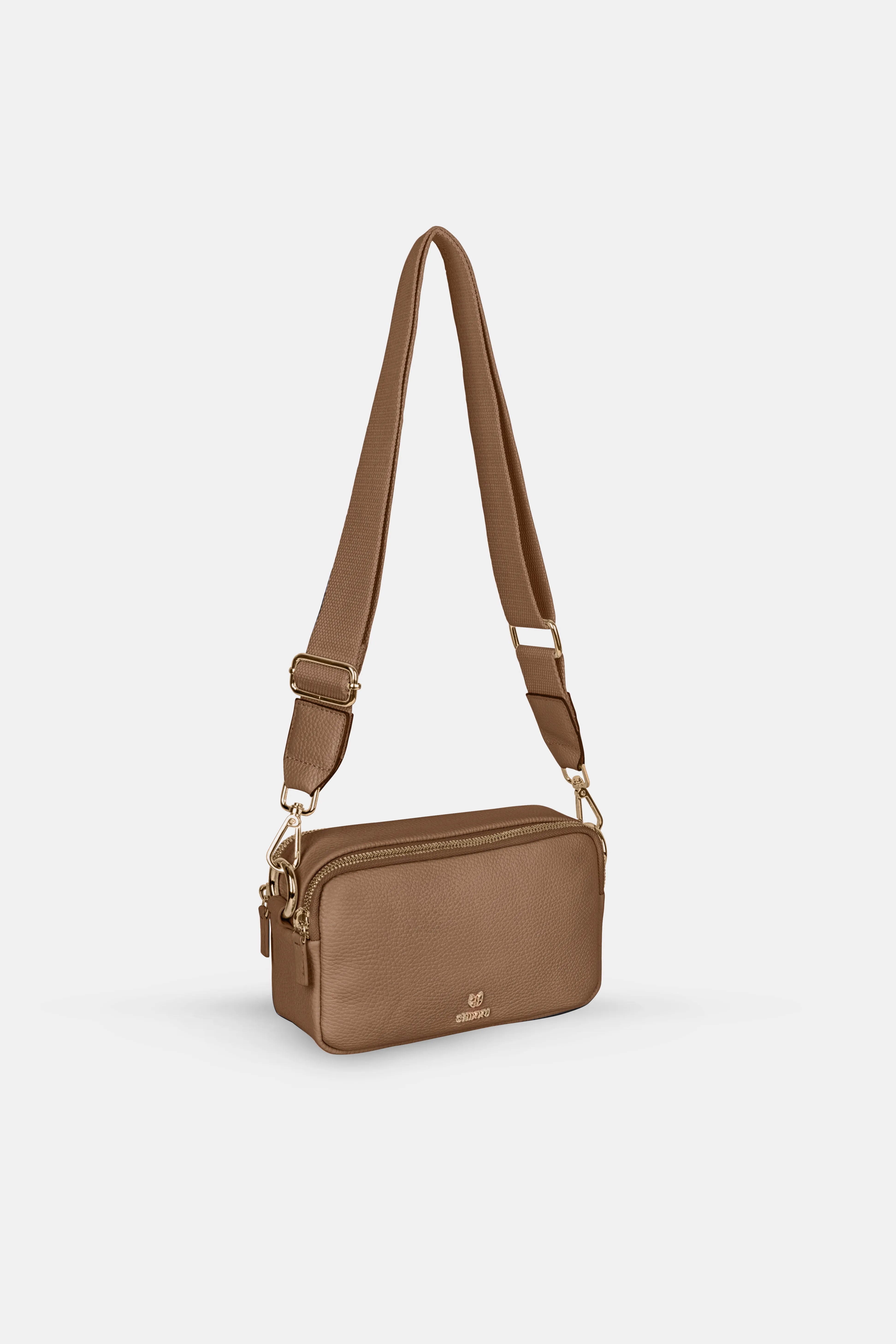 Camera Leather Bag - Tabac Brown