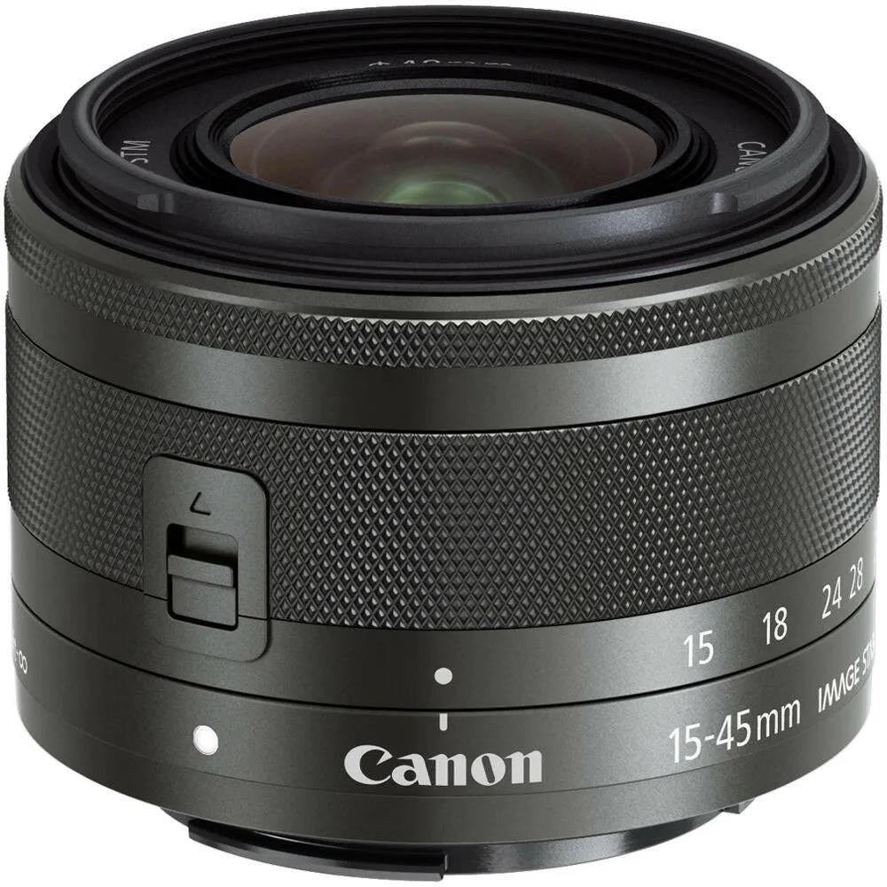 Canon 15-45mm f/3.5-6.3 EF-M IS STM Lens (Graphite)