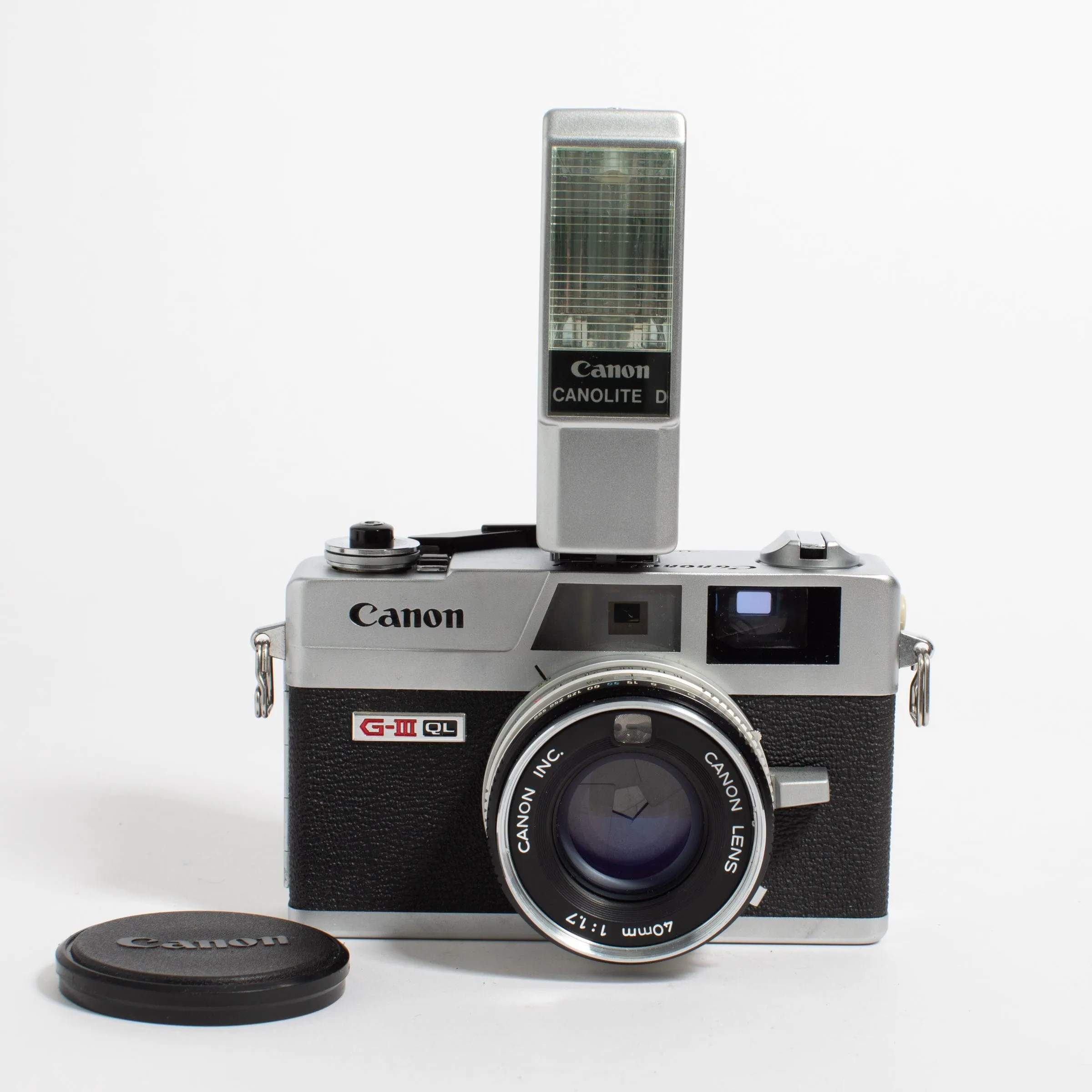 Canon Canonet QL17 GIII Chrome 35mm Rangefinder Camera with 40mm f/1.7 -- New Seals