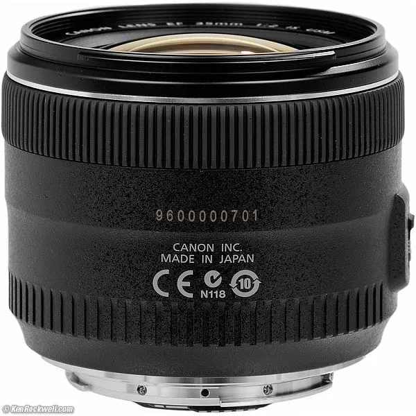 Canon EF 35mm F/2 IS USM Lens - Black