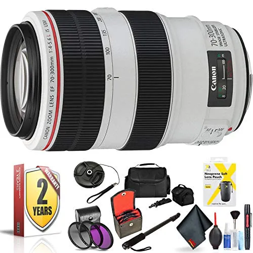 Canon EF 70-300mm F/4-5.6L IS USM Lens, Compatible with Canon 6D/6D Mark II, 5D Mark II/III/IV, 5Dsr, 5Ds, 1Dx, and 1D Cameras