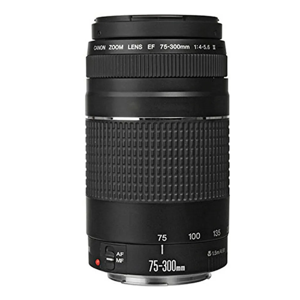 Canon EF 75-300mm f/4-5.6 III Lens with Accessories For Canon 750D , 760D and 1300D