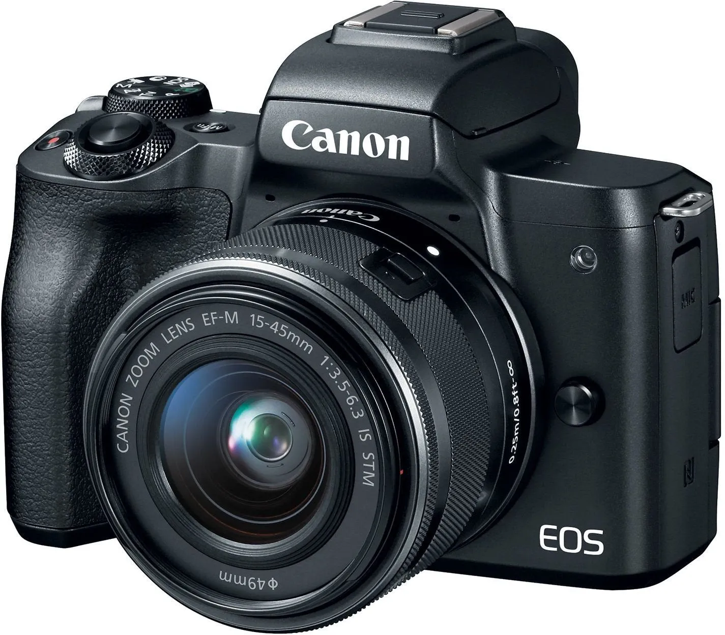 Canon EOS M50 Mirrorless Digital Vlogging Camera with EF-M15-45mm lens and EF-M 55-200mm lenses with 4K Video and Touch LCD Screen, Black