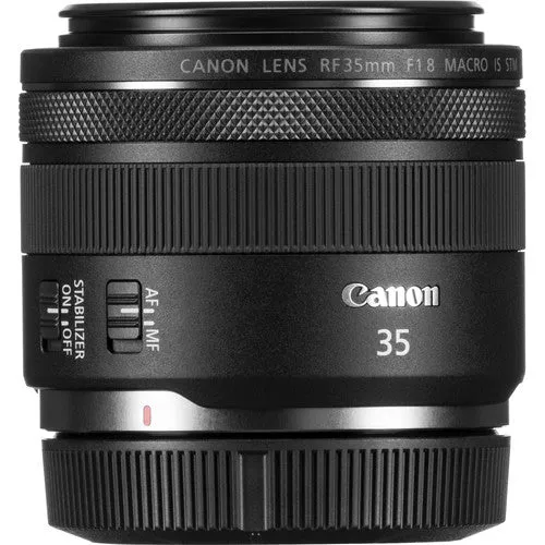 Canon RF 35mm f/1.8 IS Macro STM Lens (Intl Model) Bundle Includes Filter Kits