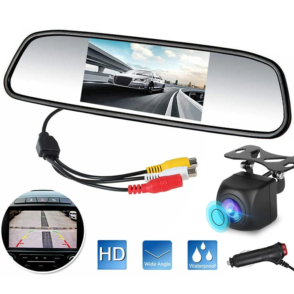 Car Backup Camera Kit 5 inch TFT LCD Monitor 170 Wide Viewing