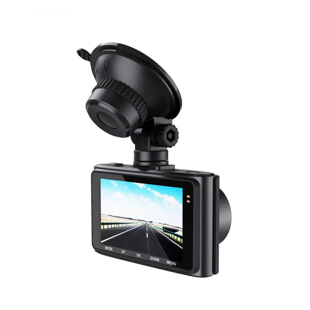 Car HD Driving Recorder 3-Inch 4k 1080p Dual Lens Wide-angle Dual